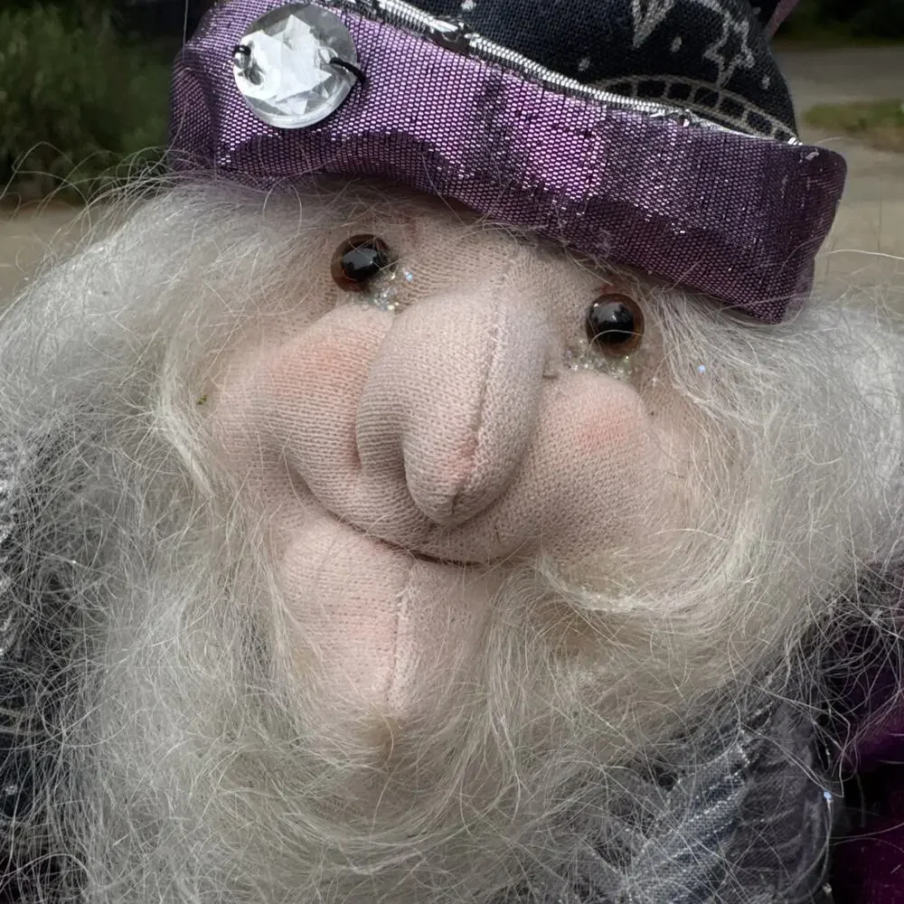 Unusual Handmade Scary Whimsical Witch Sorcerer Halloween OOAK